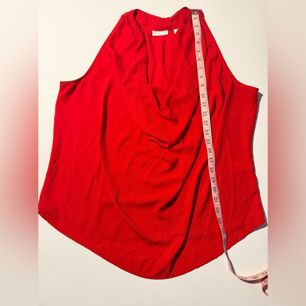 New York & Company Vibrant Red Blouse - Picture 3 of 4